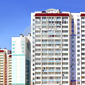 New multi-apartment high-rise residential complex