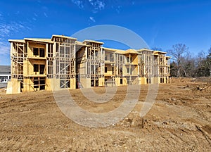 New Multi-Family Apartment Building Under Construction