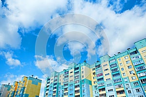 New multi-storey apartment buildings, all identical and devoid of personality