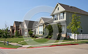 New neighborhood building in countryside