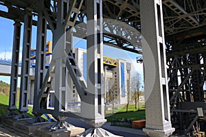 New Niederfinow ship lift, Oder Havel Canal, Brandenburg, Germany