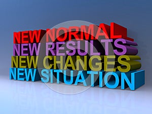 New normal new results new changes new situation