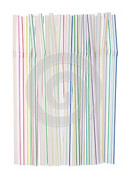 New not used usual plastic straws