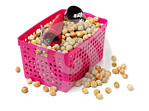 New nutcrackers tools and hazelnuts