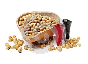 New nutcrackers tools and hazelnuts