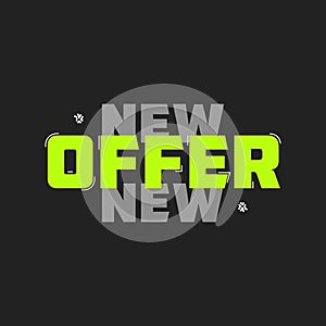 New Offer Sticker - New Offer Label - New Offer Logo Design