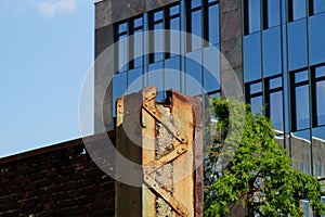 New and old buildings