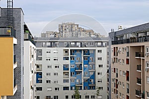 New and old buildings Belgrade