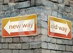 New and old way