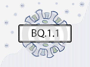 New Omicron subvariant BQ.1.1 variant in the sign.