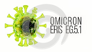 A new Omicron variant EG.5.1 alias XBB.1.9.2.5. Also known as Eris.