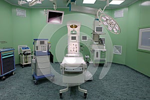 New operating room in a modern children`s hospital photo