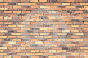 New orange bricks wall texture