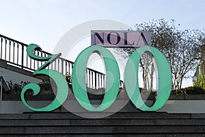 New Orleans` 300th anniversary Sign