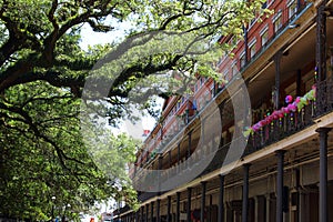 New Orleans architecture in french quarter.