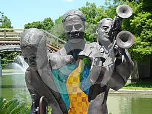 New Orleans Buddy King Bolden Bronze Cast Sculpture In Louis Armstrong Park