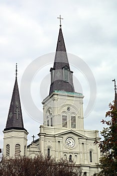 New Orleans Cathedral Jackson Square in the City of death