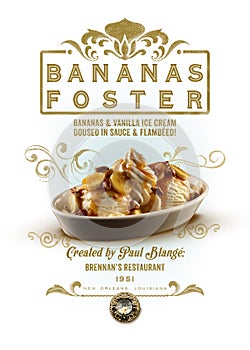 New Orleans Culture Collection Bananas Foster Dessert photo