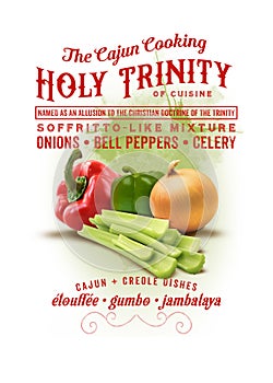 New Orleans Culture Collection Holy Trinity of Cajun Cooking