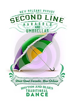 New Orleans Culture Collection Second Line Parade Umbrella