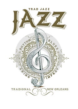 New Orleans Culture Collection Traditional Jazz Musical Note