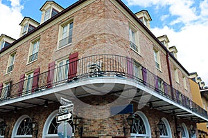 New Orleans french quarter colorful house classic unique architecture