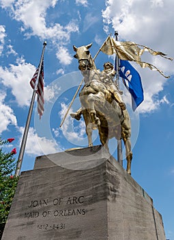 New Orleans French Quarter Joan of Arc Statue