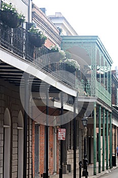 New Orleans Houses vintage balconies