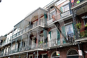 New Orleans Houses vintage balconies