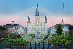 New Orleans Jackson Square Sunrise