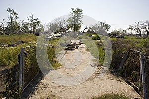 New Orleans after Katrina, Ninth Ward driveway photo