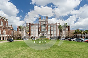 New Orleans, LA/USA - circa March 2009: Main building and entrance to Loyola University in New Orleans, Louisiana