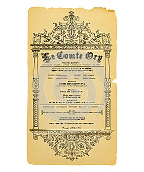 New Orleans Le Comte Ory Opera Flyer photo
