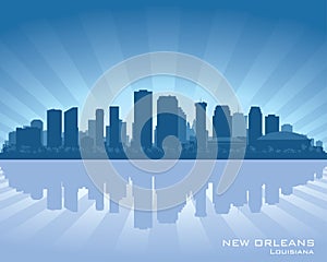 New Orleans, Louisiana city skyline silhouette
