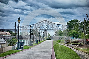 New orleans louisiana city skyline and street scenes