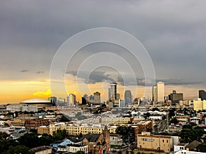 New Orleans, Louisiana skyline at sunset