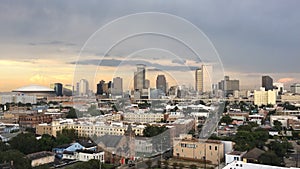 New Orleans, Louisiana skyline at sunset