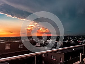 New Orleans, Louisiana skyline at sunset