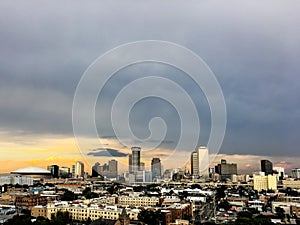 New Orleans, Louisiana skyline at sunset