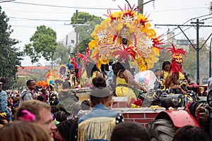 Mari Gras Zulu parade in New Orleans