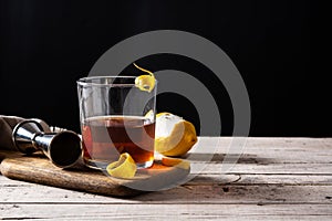 New Orleans sazerac cocktail