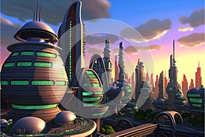 new orleans skyline city skyline city generative AI