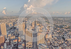 New Orleans Skyline From Drone