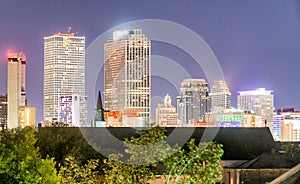 New Orleans skyline at night