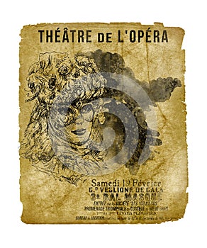 New Orleans St Charles Theater Opera Flyer