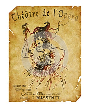 New Orleans St Charles Theater Opera Flyer