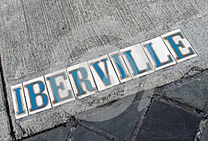 New Orleans Street Sign- Iberville - French Quarter