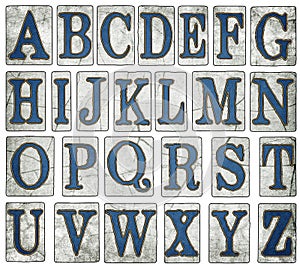 Nuovo strade piastrelle digitale l'alfabeto 
