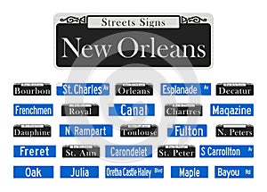 New Orleans Streets Signs