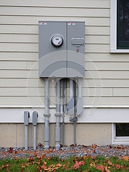 New outdoor electrical panel
